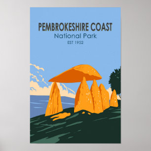 Affiche Parc national de la Côte Pembrokeshire Pentre Ifan