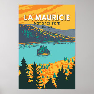 Affiche Parc national de la Mauricie Travel Art Vintage