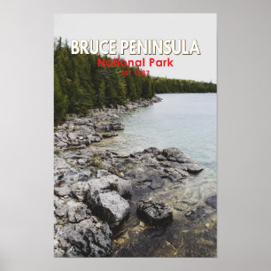 Affiche Parc national de la Péninsule-Bruce Canada Art Vin
