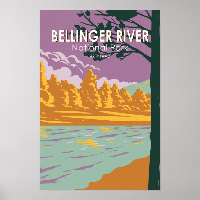 Affiche Parc national de la rivière Bellinger Australie Vi (Devant)