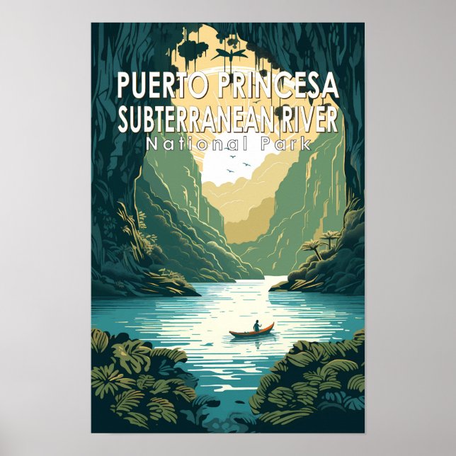 Affiche Parc national de la rivière souterraine de Puerto  (Devant)