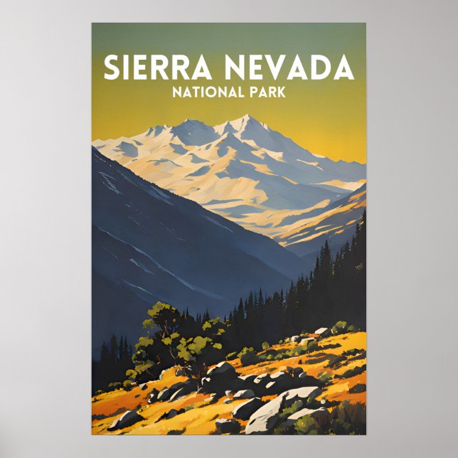 Affiche Parc national de la Sierra Nevada (Devant)