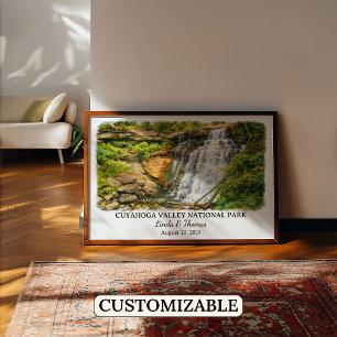 Affiche Parc national de la vallée de Cuyahoga Ohio Aquare