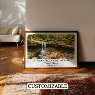 Affiche Parc national de la vallée de Cuyahoga Ohio Aquare