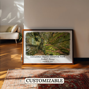 Affiche Parc national de la vallée de Cuyahoga Ohio Aquare