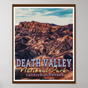 AFFICHE PARC NATIONAL DE LA VALLÉE DE LA MORT - CALIFORNIE