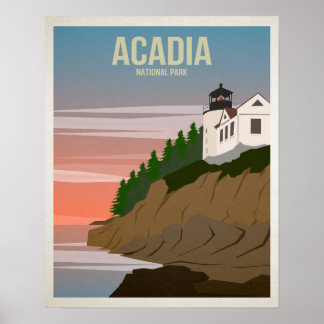 Affiche Parc national de l'Acadie