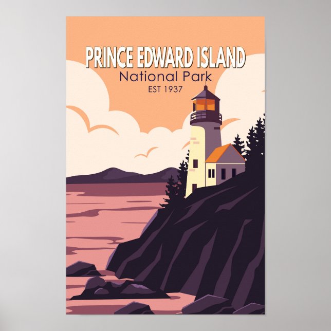 Affiche Parc national de l'Île-du-Prince-Édouard Canada Vi (Devant)
