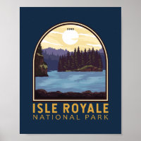 Parc national de l'Isle Royale Emblem Vintage