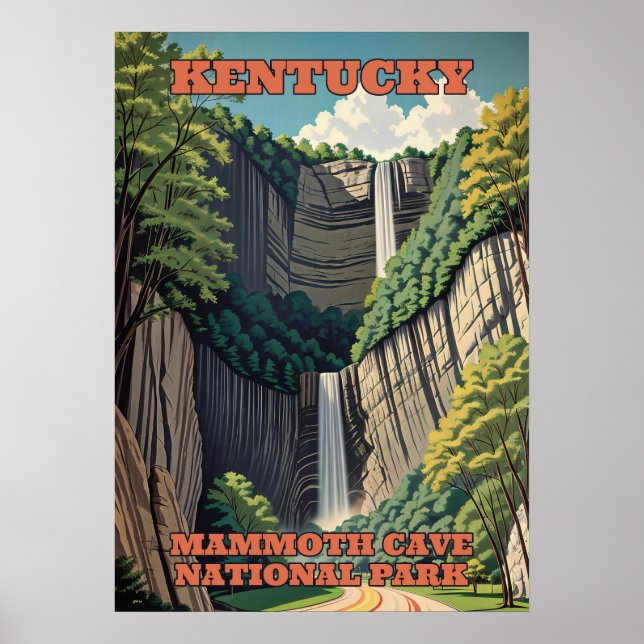 Affiche Parc national de Mammoth Cave du Kentucky V01 (Devant)