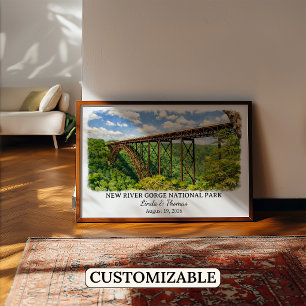 Affiche Parc national de New River Gorge Virginie-Occident