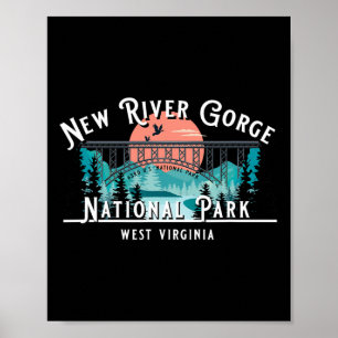 Affiche Parc national de New River Gorge Virginie-Occident
