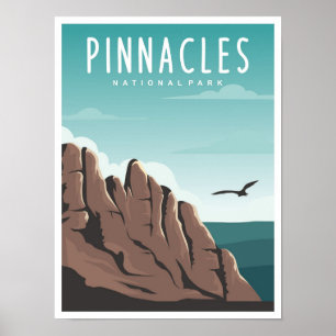 Affiche Parc national de Pinnacles Californie Voyage