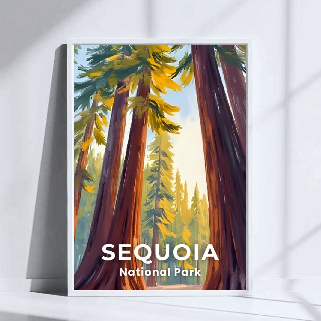 Affiche Parc national de Sequoia | California Travel (Créateur téléchargé)