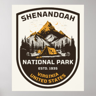 Affiche Parc national de Shenandoah Plein air et nature