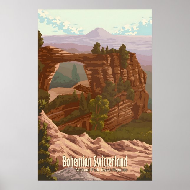 Affiche Parc national de Suisse bohémienne République tchè (Devant)