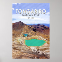 Parc national de Tongariro Nouvelle-Zélande Vintag