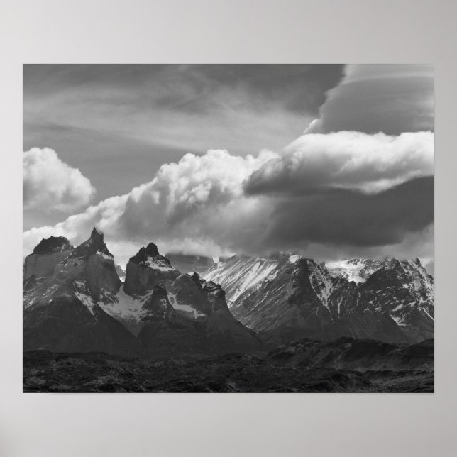 Affiche Parc national de Torres Del Paine, Cuernos et (Devant)