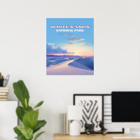 Parc national de White Sands Sunset Dunes Nouveau