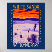 Parc national de White Sands Vintage désorganisé