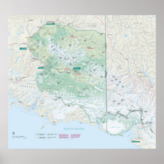 Affiche Parc national de Wrangell St. Elias