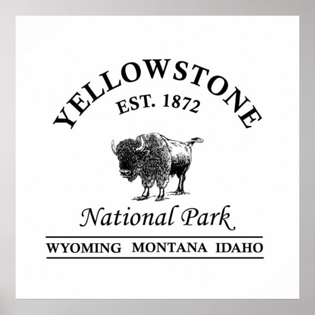 Affiche Parc national de Yellowstone (Devant)