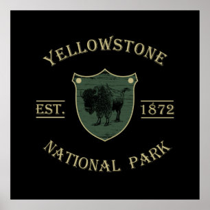Affiche Parc national de Yellowstone