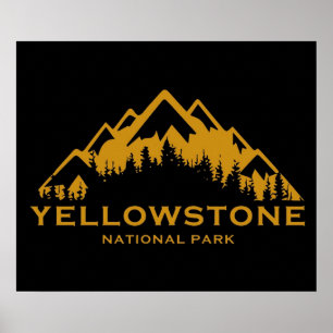 Affiche parc national de yellowstone
