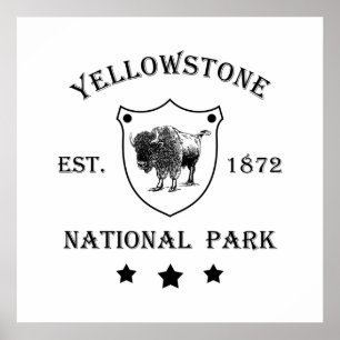 Affiche Parc national de Yellowstone