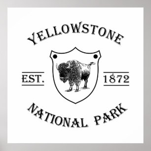 Affiche parc national de yellowstone