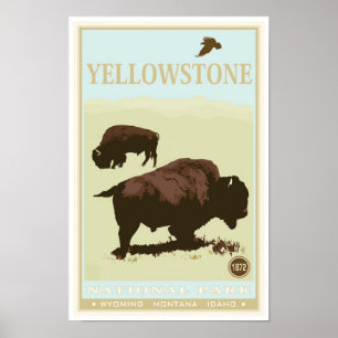 Affiche Parc national de Yellowstone
