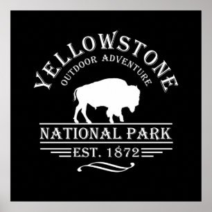 Affiche Parc national de Yellowstone