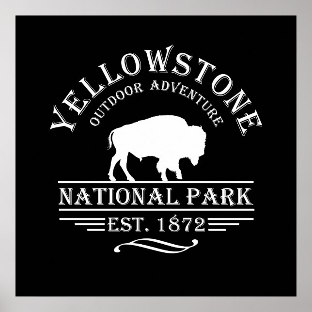 Affiche Parc national de Yellowstone (Devant)