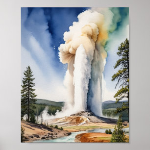 Affiche Parc national de Yellowstone Ancien art religieux