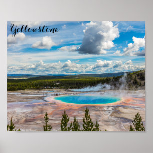 Affiche Parc national de Yellowstone Grand Prismatic Sprin