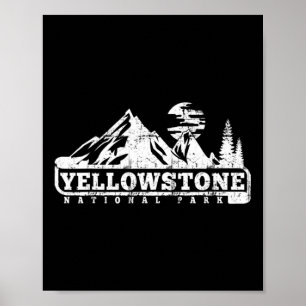 Affiche Parc national de Yellowstone J'adore randonnée Vag
