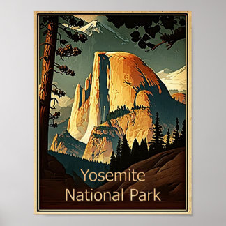 Affiche Parc national de Yosemite
