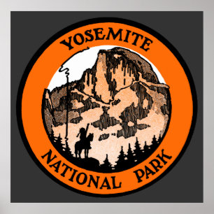 Affiche Parc national de Yosemite 1910