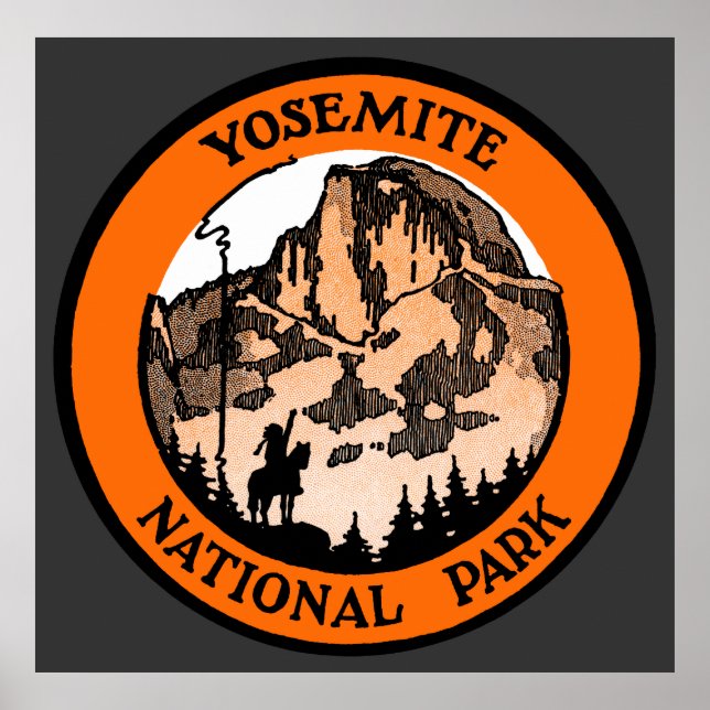 Affiche Parc national de Yosemite 1910 (Devant)