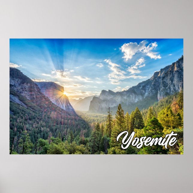 Affiche Parc national de Yosemite, Californie, États-Unis (Devant)