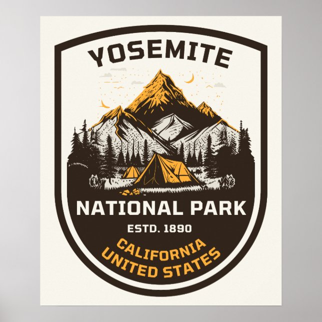 Affiche Parc national de Yosemite Extérieur et nature (Devant)