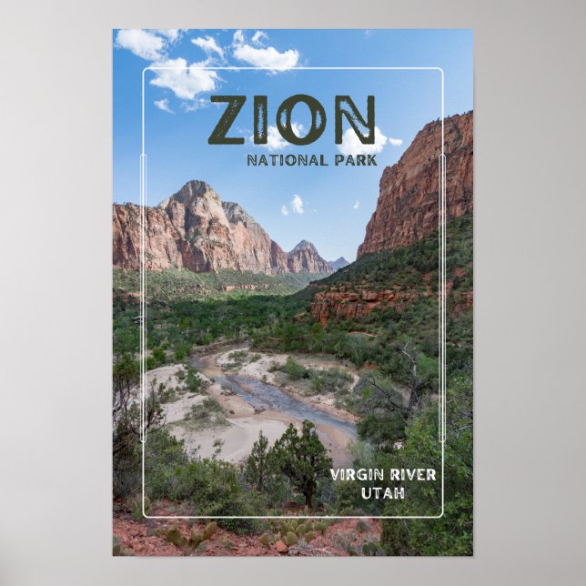 Affiche Parc national de Zion (Devant)