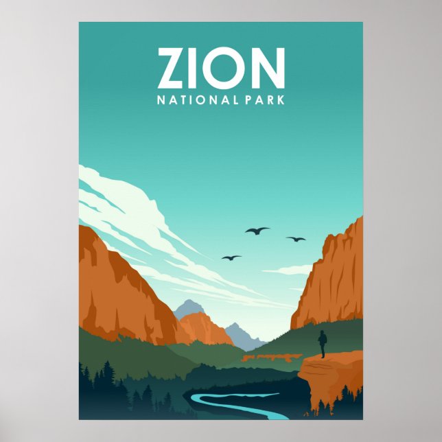 Affiche Parc national de Zion (Devant)