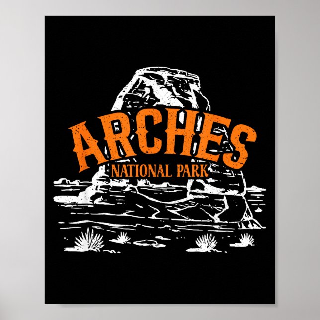 Affiche Parc national des Arches arche délicate utah robus (Devant)