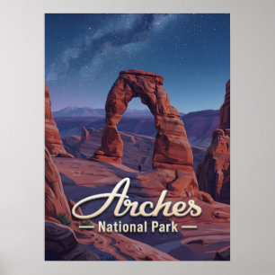 Affiche Parc national des Arches Utah Voyage Artistique