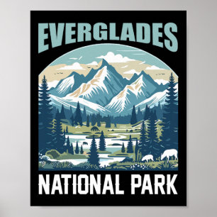 Affiche Parc national des Everglades Nature Randonnée Exté
