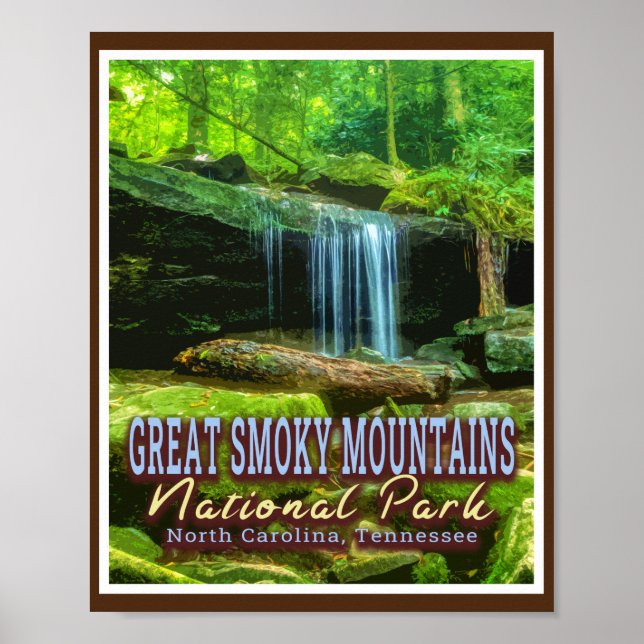 AFFICHE PARC NATIONAL DES GRANDES MONTAGNES FUMEUSES - NC  (Devant)