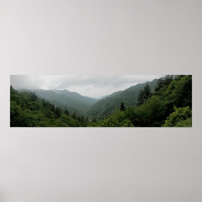 Affiche Parc national des Great Smokey Mountains Panorama  (Devant)