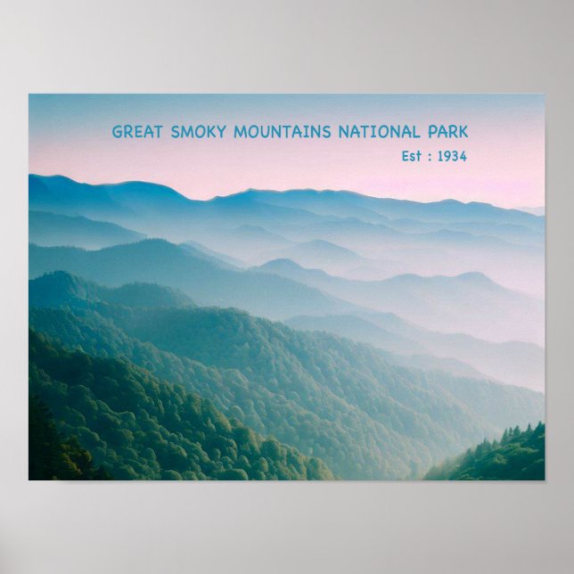 Affiche Parc national des Great Smoky Mountains (Devant)