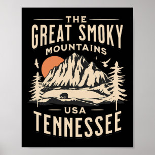 Affiche Parc national des Great Smoky Mountains Tennessee